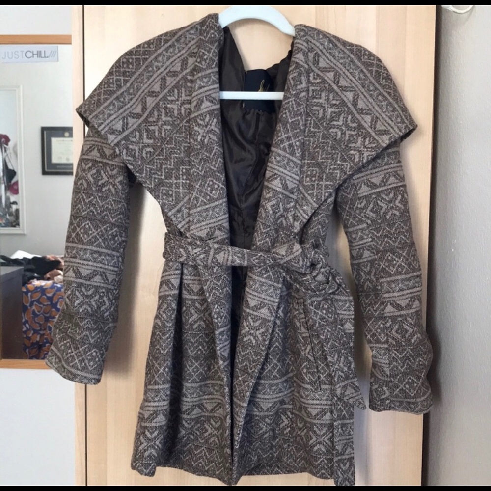 Jack By BB Dakota Shawl Wool Coat